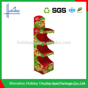 Eco-friendly retail floor cardboard display stand